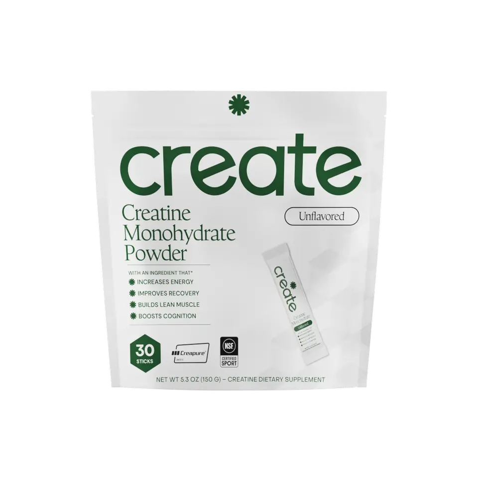 Create unflavored creatine monohydrate stick packs in a pouch